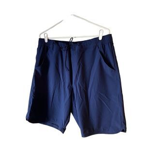 Lands End Navy Swim Shorts 18L